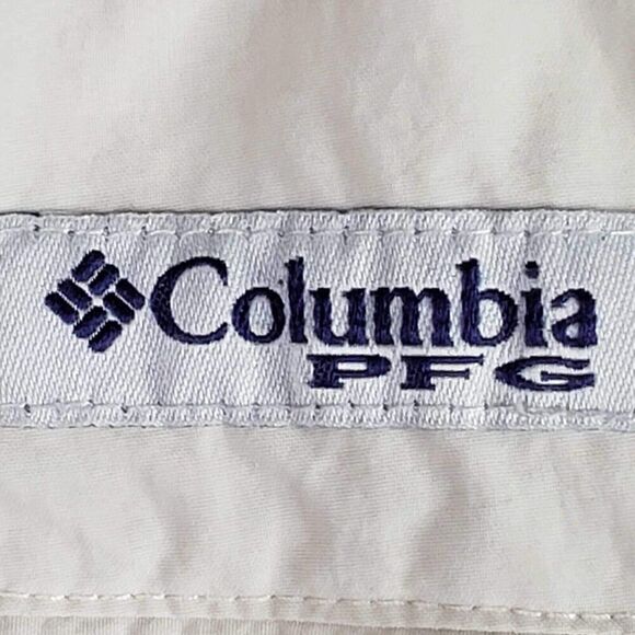 Columbia PFG Fishing Pants Mens Size XL Cargo Khaki Tan Omni-Shade Convertible - Picture 9 of 11
